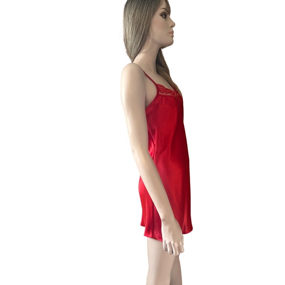 Secret Treasures Vintage Lingerie Set Robe Chemise Nightgown Slip Slippery Satin - Picture 3 of 16